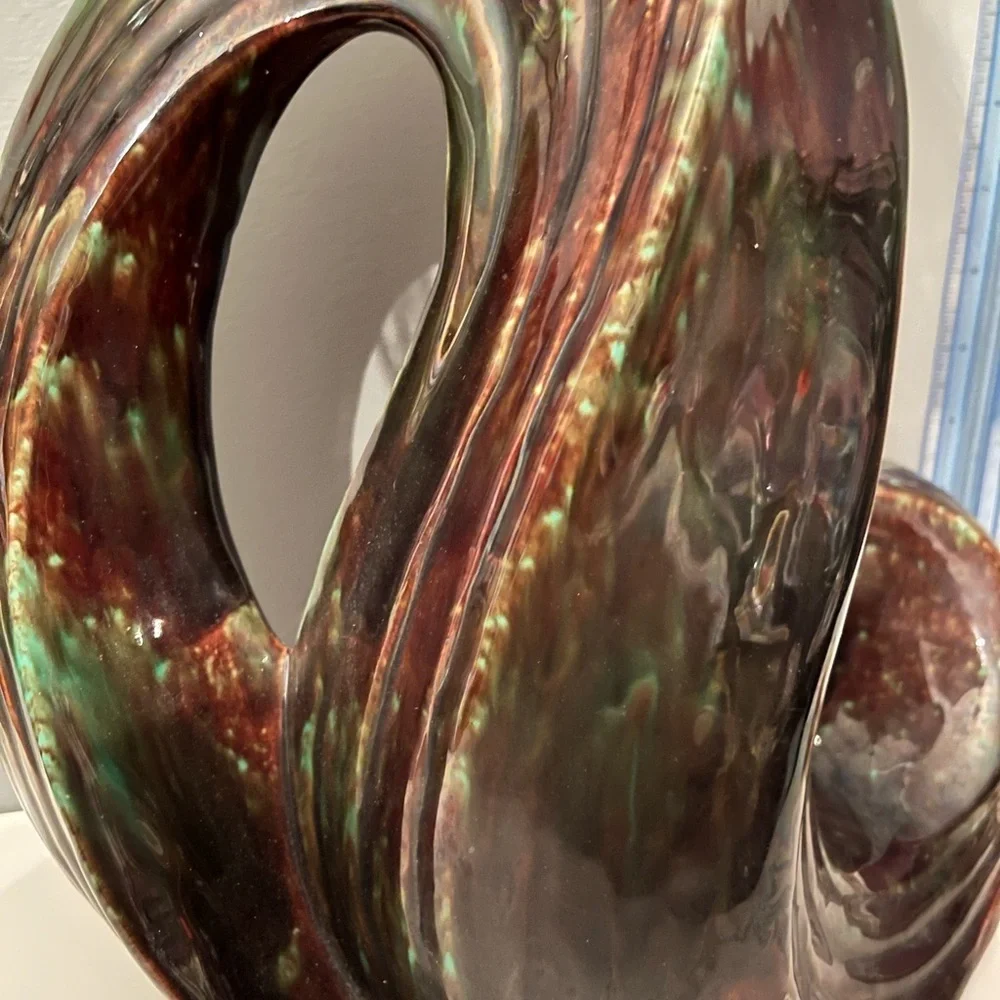 vintage mid century modern Drip Glaze Lamp Funky Abstract